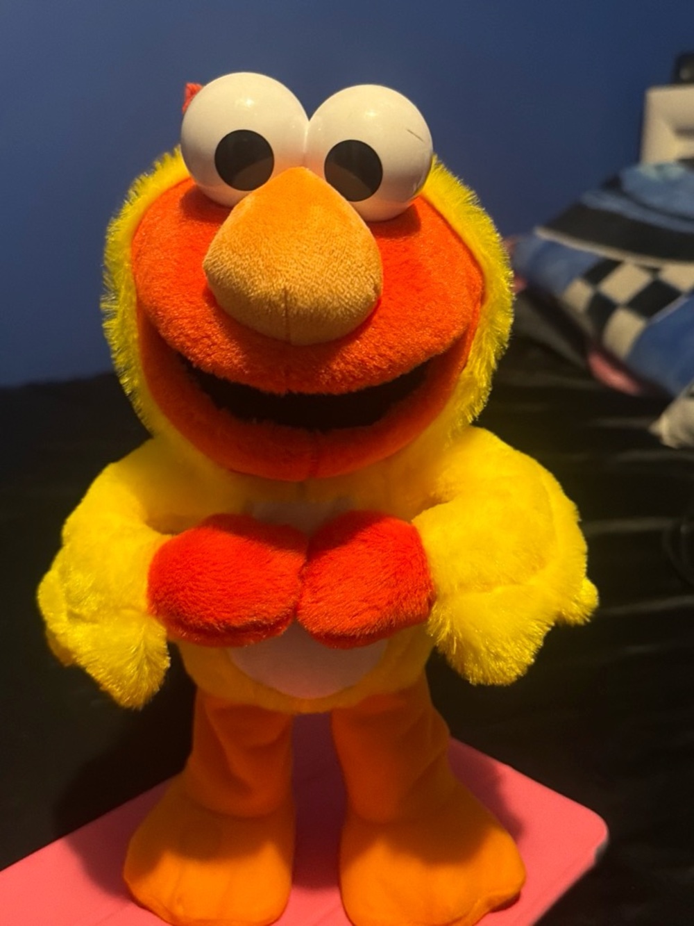 Sesame Street Yellow and Orange Plush Chick Pet Toy
